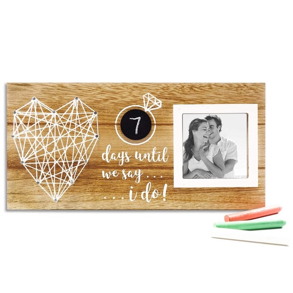 Days Until We Say I Do Chalk Board Photo Frame - Picture 5 of 8